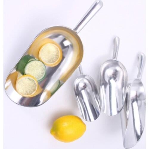 1 Pcs Stainless Steel Ice Scoop Food Buffet Candy Bar Scoops Shovel Kitchen Gadgets Tablespoon Sugar Scoop Kitchen Storage Tool