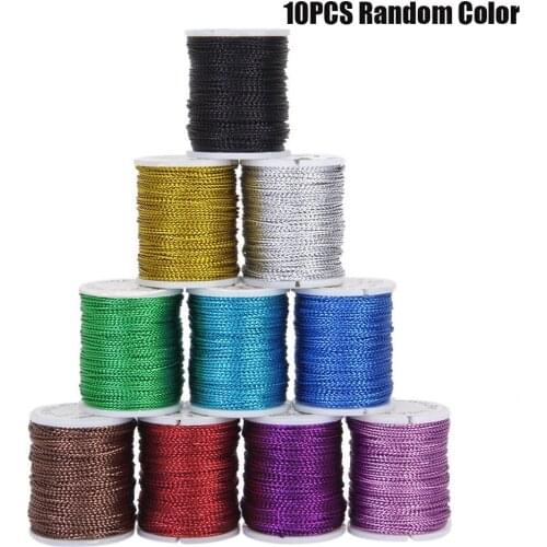 10 Colors 10M 0.5mm Cords Strings Ropes For DIY Necklace Bracelet Craft Making Craft Rope Gift Wrapping Thread DIY Scrapbooking