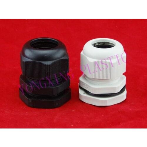 10 piece/lot M20X1.5 plastic cable gladns nylon66 material M type With shim