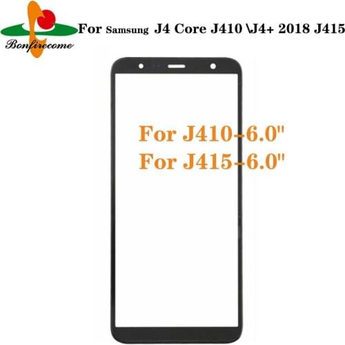 10Pcs\lot For Samsung Galaxy J4+ Plus Core 2018 J415 Front Touch screen Panel LCD Out Glass Cover Lens For Galaxy J4 core J410