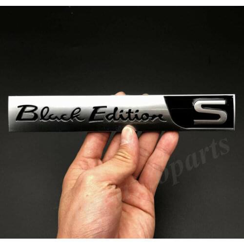 3D Car Trunk Black Edition S Emblem Badge Decal Sticker For LX570 2015-2019