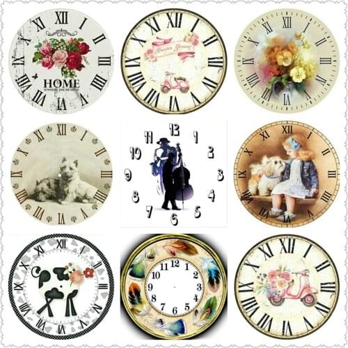 Full square / round drill 5d diy diamond painting wall clock landscape icon 3d diamond embroidery mosaic new arrival decorative