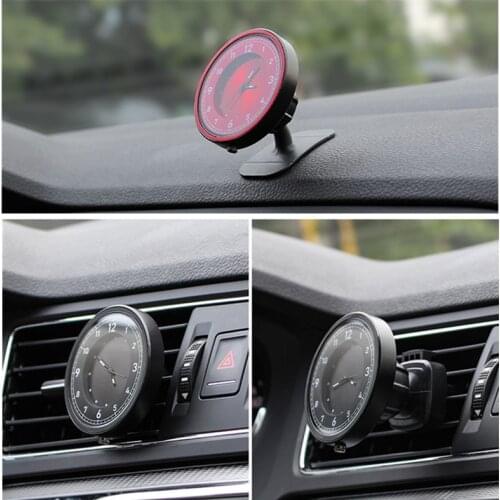 Car Dashboard Clock Magnetic Car Phone Mount Air Vent Quarz Clocks Magnetic Phone Holder Auto Interior Decoration With Gift Box