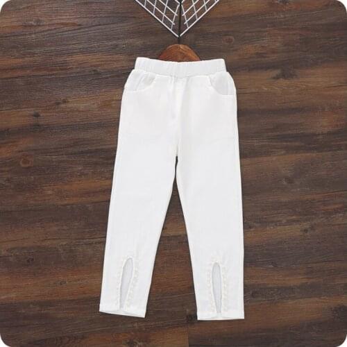 Trousers 2016 Autumn New Product Korean Childrens Garment Pants Nail Pearl Underpant Girl Baby Concise Pants Long Pants