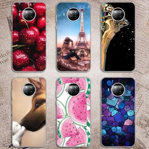 Phone Case For Xiaomi Redmi note 10 t 8 9 pro lite 11 scenery summer fruit animal art retro pattern