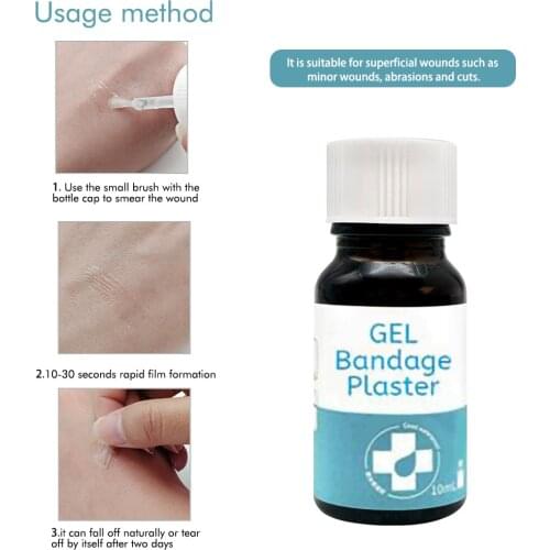 Dreathable Waterproof Wound Healing Gel Liquid Bandage Wound Patch Medical Band-Aid Spray Disinfecting Wound Hemostatic Adhesive