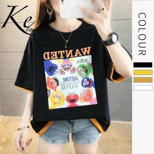 KE Short-sleeved t-shirt womens top two-piece T-shirt womens summer new net red half-sleeved t-shirt ins tide