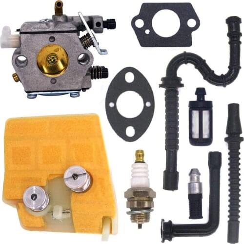 Carburetor with Air Filter Tune Up Kit for Stihl MS240 MS260 024 026 Walbro WT-194 Chainsaws