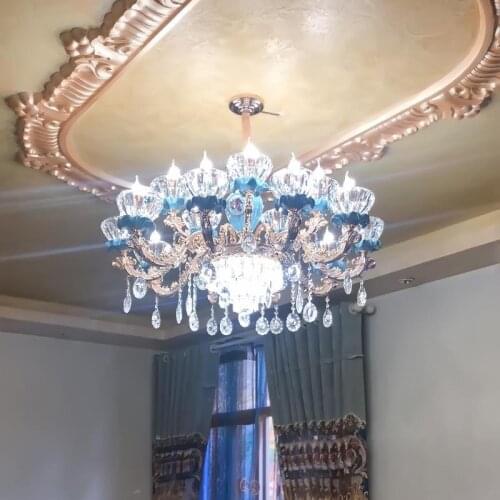 Chinese Ceramic Chandelier daily holiday lighting Hanging lobby Light Bedroom Restaurant dressing room Crystal Chandeliers E14