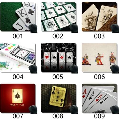 Natural Rubber Mouse Pad, Art painting hand card Art Mouse Pad Stitched Border