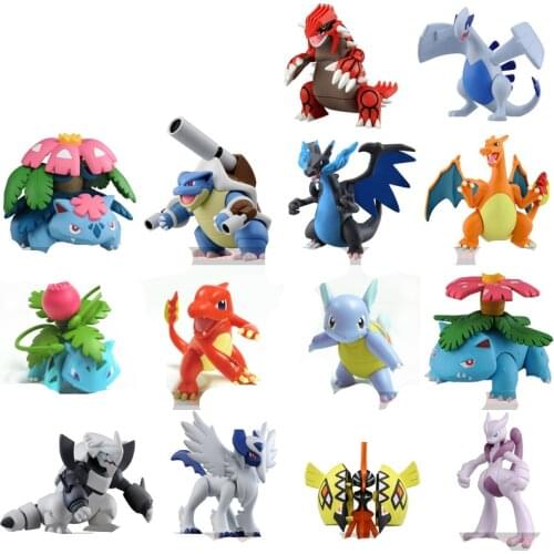 Pokemon Charizard Greninja Blastoise Venusaur Ivysaur Charmeleon Wartortle Arceus Mewtwo Cute Joints Movable Action Figure Toys