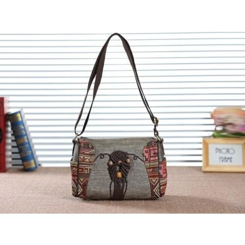 Fashion national embroidery women shopping handbags!Nice floral embroidered lady shoulder&Crossbody bags Hot Multi-use Carrier