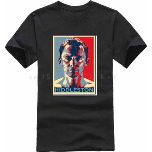 New MenS T Shirt TOM HIDDLESTON ART PHOTO PRINT (OBAMA HOPE) POSTER GIFT