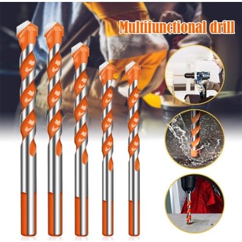Newly Ultimate Drill Bits Twist Drill Head Wall Ceramic Glass Punching Hole Working Set