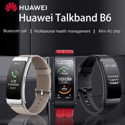 Original Huawei Talkband Smart Band Detachable Bluetooth Earphone Huawei B6 Sport Band Fitness Monitoring Wristband