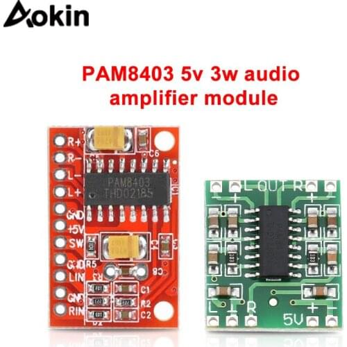 PAM8403 5v 3w audio amplifier module class D Digital audio amplifier board module 2 channel DC 5V Mini Class-D Digital Amplifier
