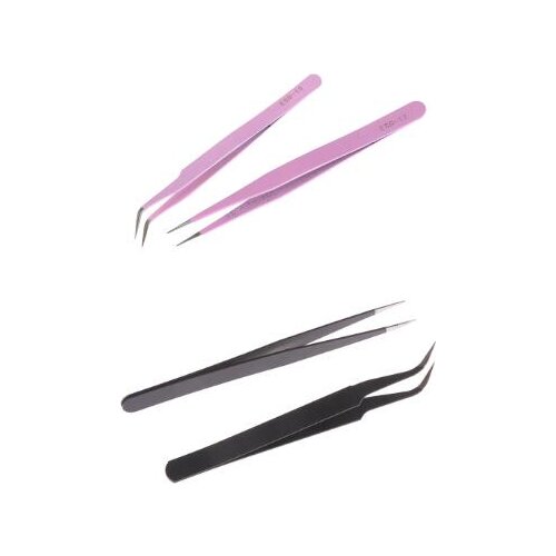 Straight Curved Tweezer Stainless Steel Nail Sticker Rhinestone Picker Eye Makeup Nail Art Tool 1Pc