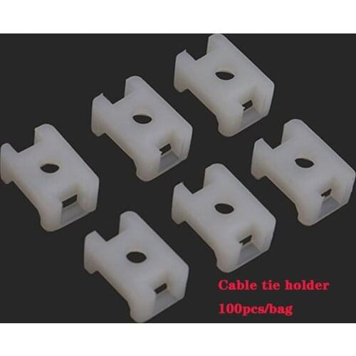 Network Wire Nylon Plastic Self-locking Cable Zip Tie Base Holder
