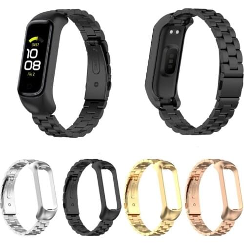 Sport Band Compatible with Galaxy-Fit2 R220 Smart Watch Durable Metal Strap Replace Wristband Quick Release Accessories T21A