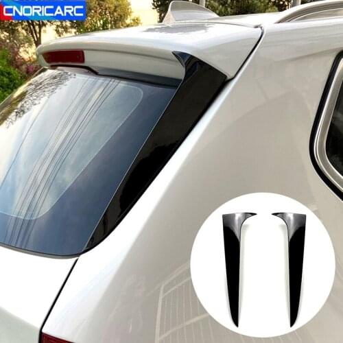 Car Styling Rear Windshield Side Wing Spoiler Frame Cover Decals Trim For BMW X3 F25 2011-2017 Auto Exterior Accessories