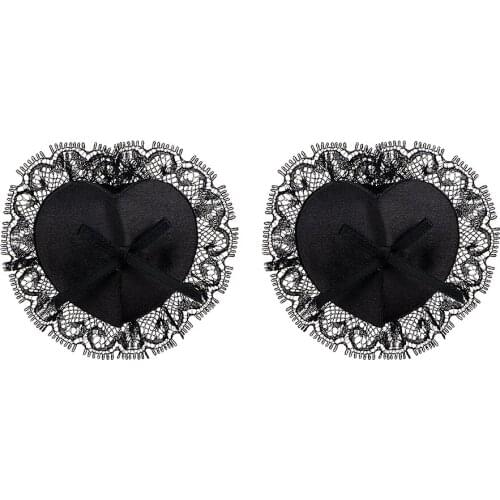 VATINE Lace 1 Pair Breast Petals Backless Bra Pad Nipple Covers Sex Toys For Women Nipple Stickers Tassels Heart Shape