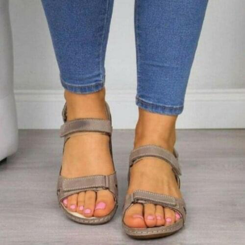 Women Sandals Plus Size 43 Wedges Shoes Woman Heels Sandals Chaussures Femme Soft Bottom Platform Sandals Gladiator Casual Shoes