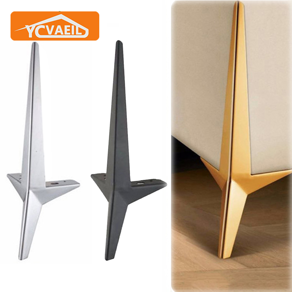 1/2pcs Furniture Legs Metal Support Lengthen Sofa TV Dressers Coffee Table Foot Bathroom Kitchen Cabinet Chairs Feet Height 15cm