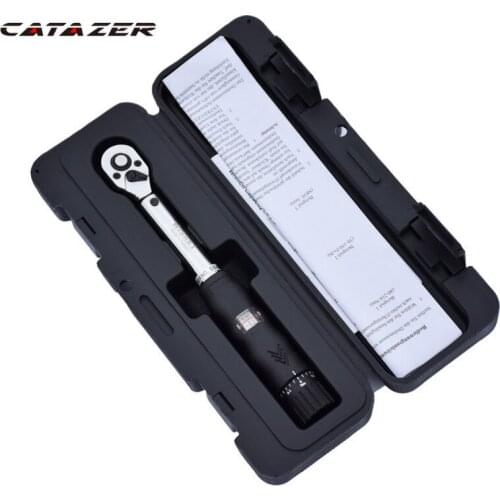 1/4" 2-14Nm Adjustable Torque Wrench Bicycle Repair Tools Kit Set Tool Bike Repair Spanner Preset Torque Wrench