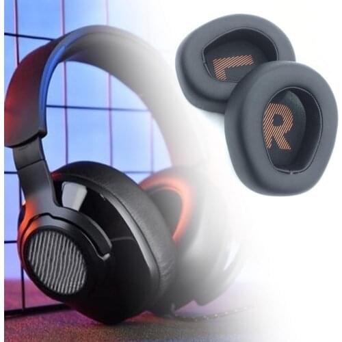 1 Pair Headphone Cushions Replaceable Dust-proof Breathable Gaming Headphone Sleeves Cushions Accessories for JBL QUANTUM Q600