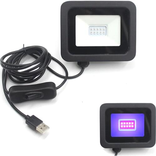 10W LED UV Black Light UV Glow Party Lights Fluorescent for Halloween Stage Wedding Luminous Balloons Kids Birthday Decorations