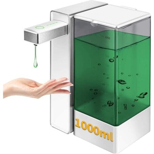 1000ML Automatic Liquid Soap Dispenser Touchless Smart Sensor Soap/Alcohol/Gel Dispenser Pump for Bathroom Kitchen