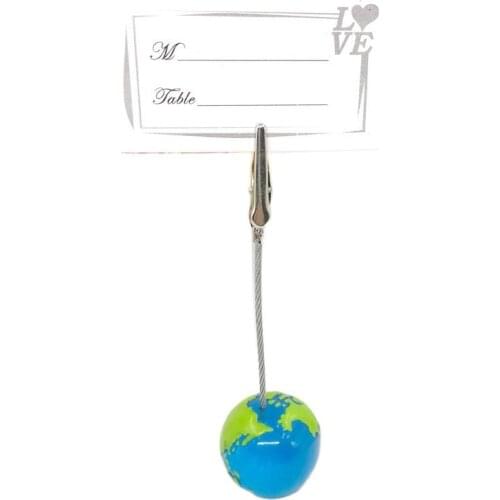 24pcs Wedding Table Centerpiece Globe Place Card Holder Photo Holders Party Decoration Favors