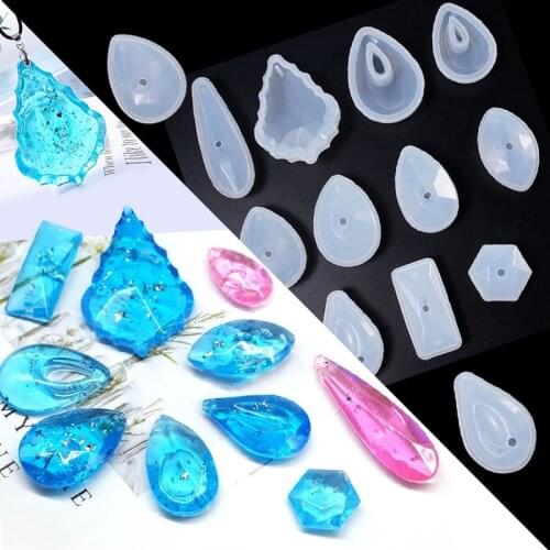 1PC 3D Pendant DIY Necklace Jewelry Mold Pendants Crystal Scale Jewelry Resin Molds for Jewelry Making Tool