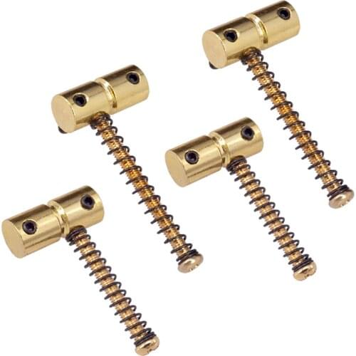 4 Pieces Professional Electric Bass Fixed String Saddle Code Bridge Saddle Screw Fixed String Code