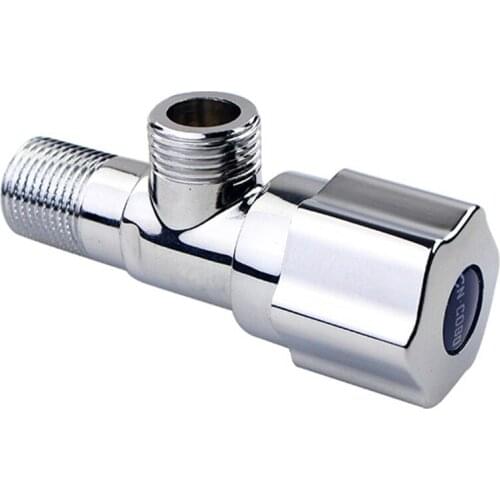 4 point Angle Valve All Copper Hot And Cold Triangle Valve Water Heater Toilet Faucet Stop Valve Water Valve Switch