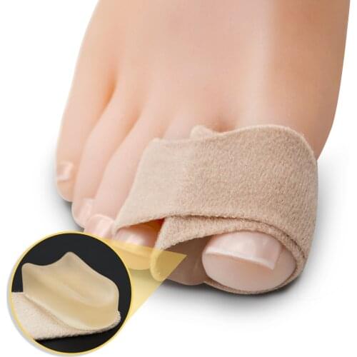 Thumb Valgus Big Toe Separator Fabric+Gel Stretcher Unisex Bunion Corrector Hammer Toe Splints Straightener Bandage Wrap C1635