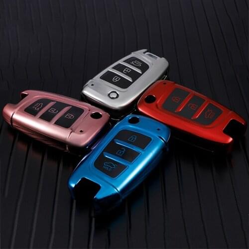 3 Button TPU Car Key Case Covers For Hyundai I30 I35 I40 Ix20 Ix35 Solaris Verna Santa Fe Crete i10 Tucson Elantra Accessories