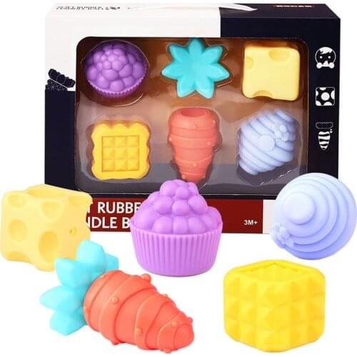 Children Ball Toys Soft Toy Early Educational Toys Sound Toys Multi Develop Massage Soft Ball