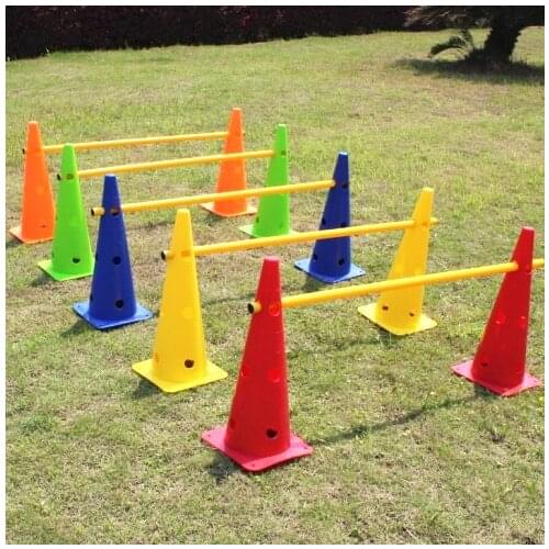 30,47,50,52cm flag with a hole barrel obstructions football training hurdle small hurdle agility hurdles and adjustable height