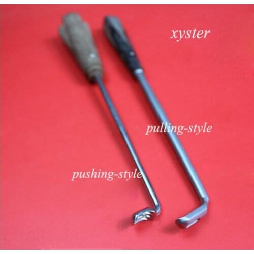 Medical orthopedic instrument spinal Lumbar vertebra Peek fuse system osteotrite push pull style scraping spoon osteotome blade