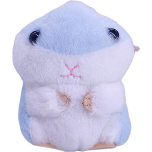 Cute Hamster Design Plush Stuffed Doll Pendant Keychain Key Holder Bag Decor Kids Educational Toys for Children Gifts