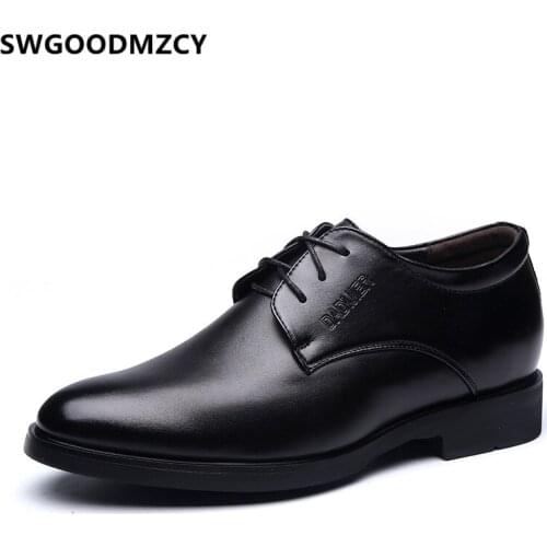 Elevator Shoes For Men Oxford Shoes For Men Dress Shoes Men Fashion Chaussure Classique Homme Zapatos Piel Hombre Schoenen