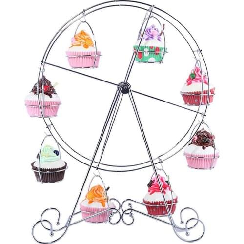 80% New Arrival 2021 Metal Ferris Wheel Cupcake Holder Wedding Birthday Party Cake Stand Display Rack