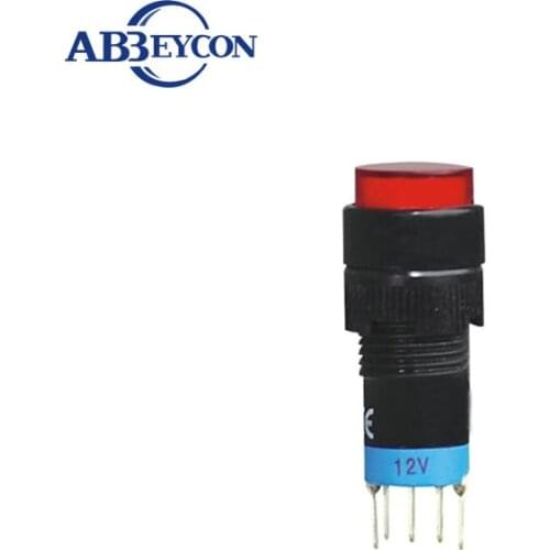 NS248 A12-11ZY-N DPDT ON-ON push button switch with lamp