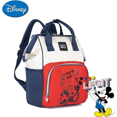 Original Disney 2021 Fashion Mommy Bag Large Capacity Maternity Bag Waterproof Travel Baby Care Functional Bags Diaper Bag