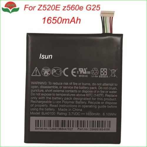 ISUN Original Quality mobile phone battery for htc one s z520e z560e g25 bj40100 battery replacement