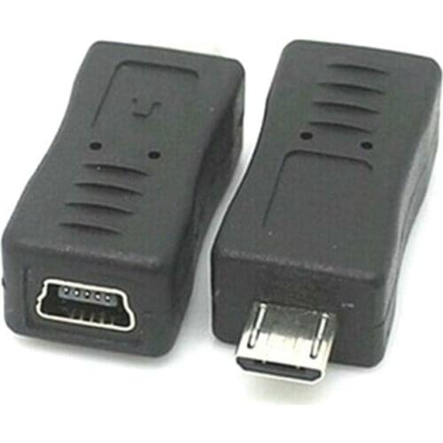 Micro USB Male to Mini USB Female Adapter Connector Converter Adaptor for Mobile Phones MP3