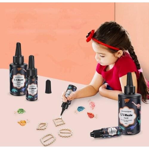 Clear Ultraviolet Curing Epoxy Resin Hard UV Glue Solar Cure Sunlight Activated Resin for Casting Coating DIY Resin Mold 193D