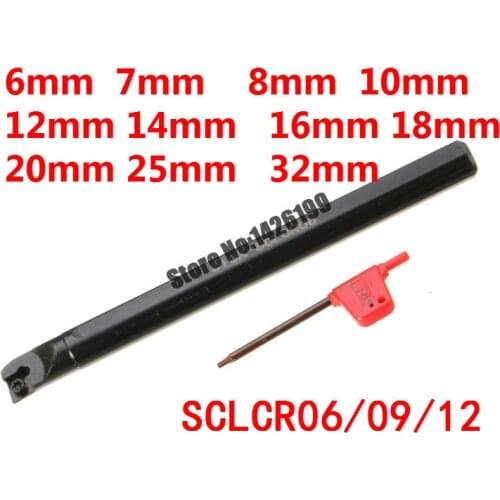 S06K-SCLCR06/S07K-SCLCR06/S08K-SCLCR06/S10K-SCLCR06/S12M-SCLCR06/S16Q-SCLCR09/S20R-SCLCR09/S25S-SCLCR09 6-32mm CNC turning tool