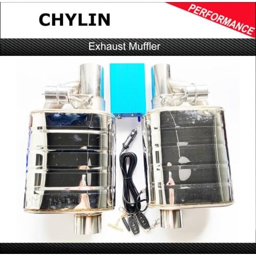 Car Exhaust System Vacuum Valve Control Exhaust Pipe Kit Variable Silencer Stainless Universal 51 63 76 mm Remote Control